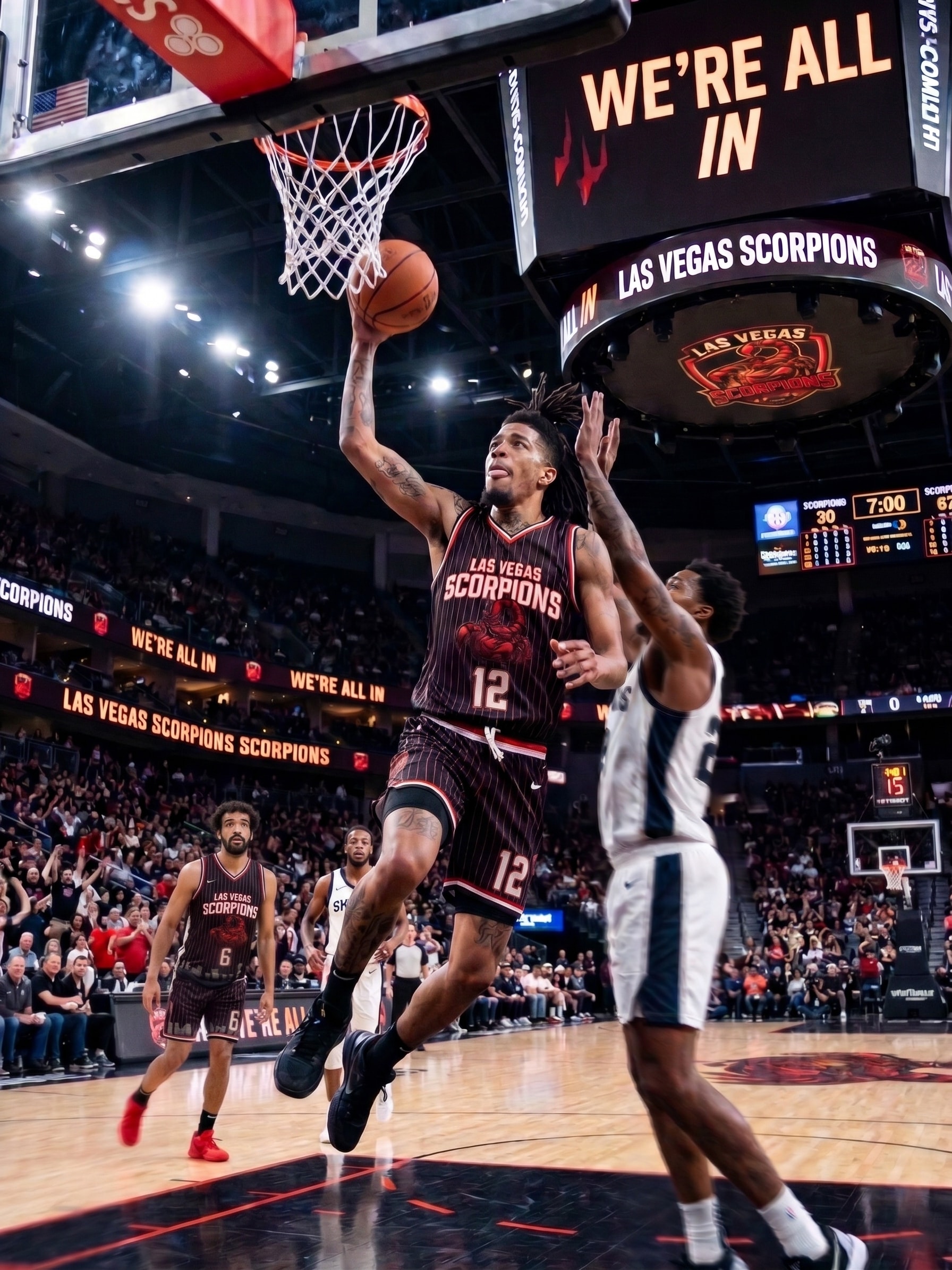 Jaiden Martin #12 going up — Las Vegas Scorpions